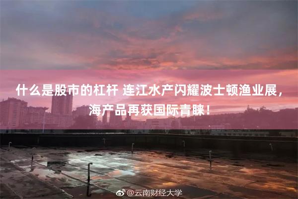 什么是股市的杠杆 连江水产闪耀波士顿渔业展，海产品再获国际青睐！