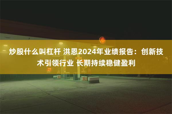 炒股什么叫杠杆 洪恩2024年业绩报告：创新技术引领行业 长期持续稳健盈利