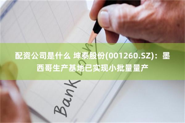 配资公司是什么 坤泰股份(001260.SZ)：墨西哥生产基地已实现小批量量产