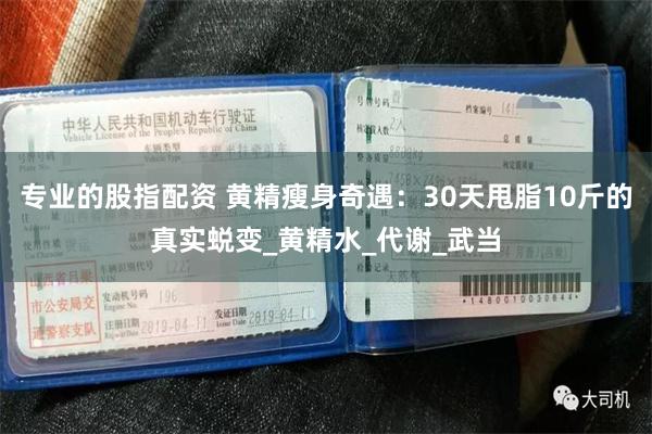 专业的股指配资 黄精瘦身奇遇：30天甩脂10斤的真实蜕变_黄精水_代谢_武当